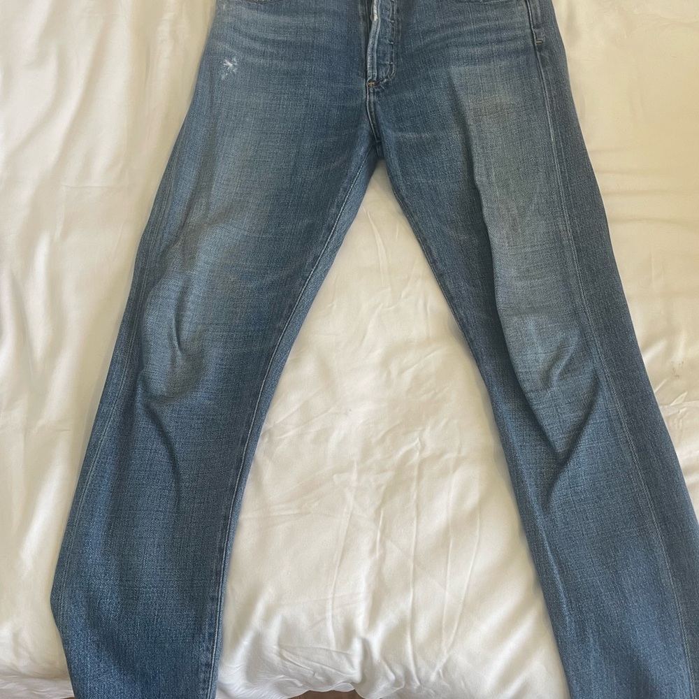 Citizens Of Humanity Blue Straight Leg Jeans